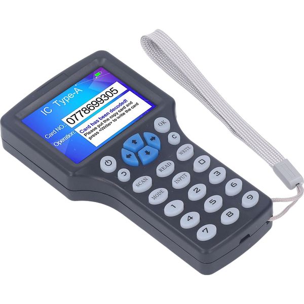 Lettore Di Schede Nfc Rfid Nero Con Portachiavi Uid Hd 2,8 Pollici Schermo A Colori Copiatore Di Schede Scrittore Duplicatore-image