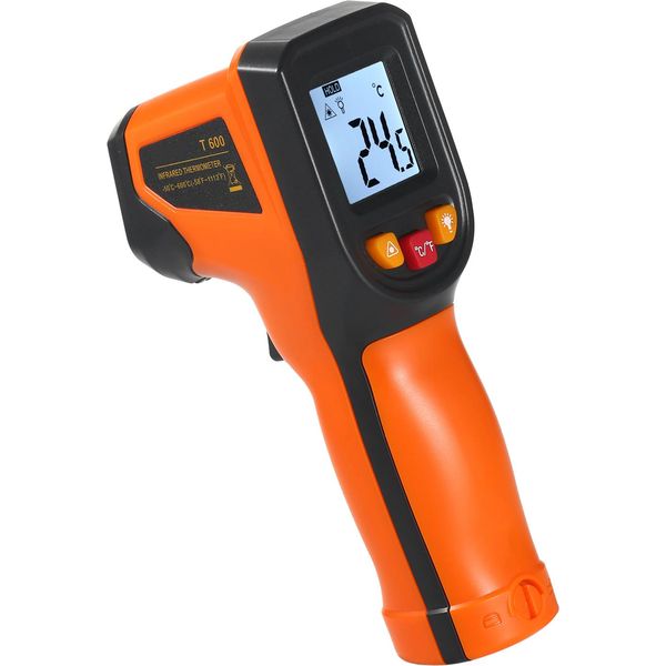 Termometro A Infrarossi Njty Pistola Di Temperatura Digitale Senza Contatto -50��C~600��C (-58��F~1112��F) Termometro A Infrarossi Per L'industria, La Cucina, L'automotive, Non Per La Temperatura Del Corpo Umano-image