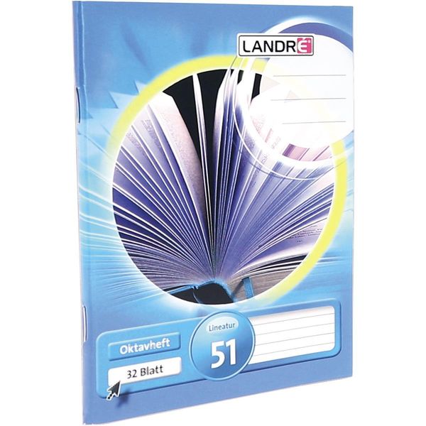 Landr Oktavheft Din A6, Liniert, 70 G/Qm, 32 Blatt-image