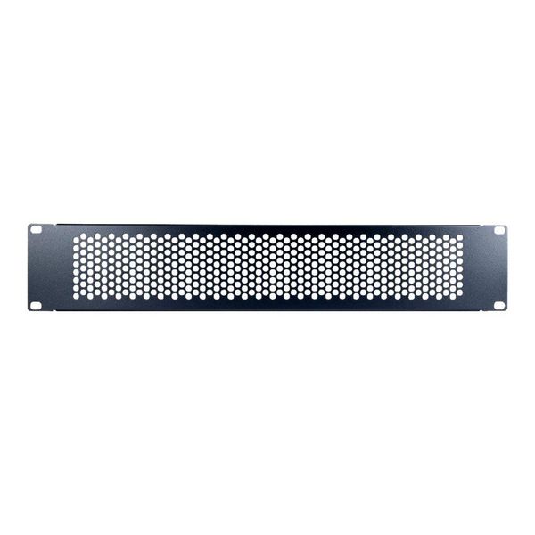 Inter Tech 88887319 Inter-Tech Ipc 19" Lochblende 2HE, 89X482X11Mm, Ral 9005"-image