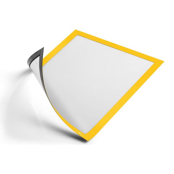 Durable Cornice Espositiva Duraframe® Magnetic A4, 5 Pezzi, Giallo, 486904-image