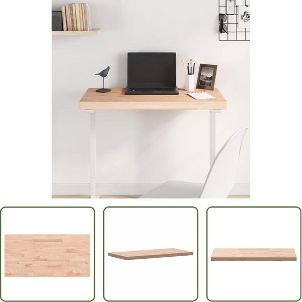 The Living Store Piano D'appoggio 100X50X4 Cm Rettangolare In Legno Massiccio Di Faggio-image