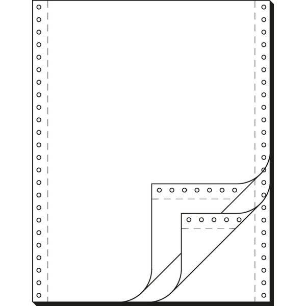 Sigel® 32243 Carta Per Computer Din, Tripla, 12 "X240 Mm (A4 Verticale), Sd, Perforata Longitudinalmente, 600 Set"-image