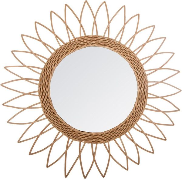 Spiegel "Rosace"" - Rattan D 50 Cm - Atmosphera Interior Designer"-image