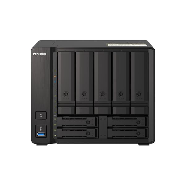 Qnap TS-H973AX Nas Tower Ryzen Embedded V1500B 8 Gb DDR4 0 Tb Quts Hero Nero-image