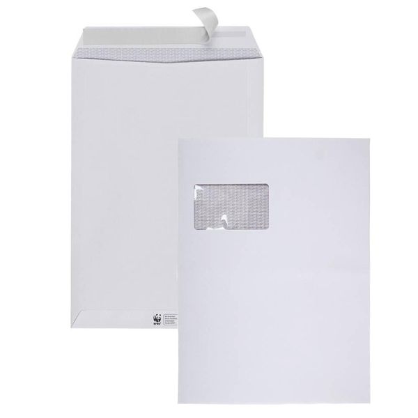Bong 08905043 Versandtaschen Topstar Din C4 Mit Fenster Weiß 10 St.-image