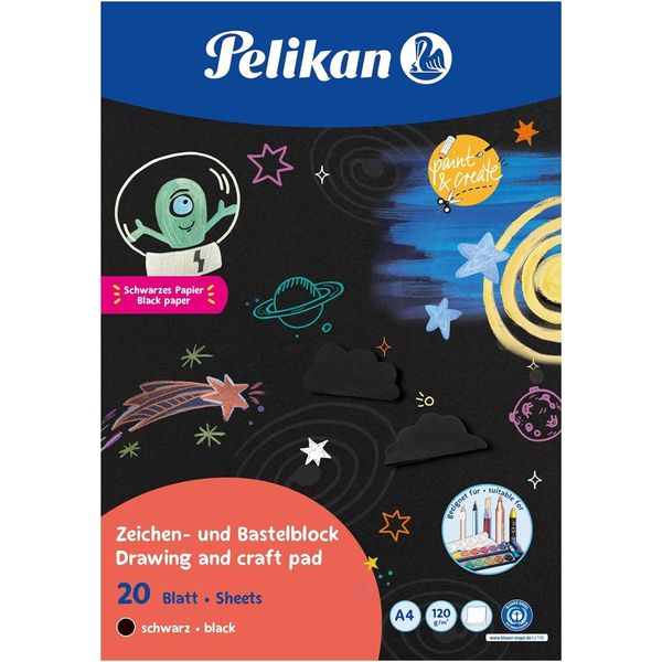 Pelikan 300002239 Pelikan Zeichenblock C4/20, Din A4, 120 G/Qm, 20 Blatt-image