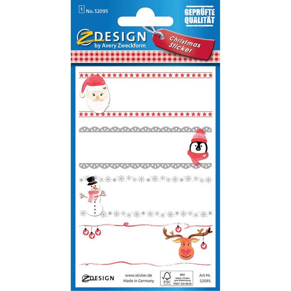 Avery Zweckform 52095 Avery Zweckform Zdesign Adesivo Regalo Di Natale "Nomi"""-image