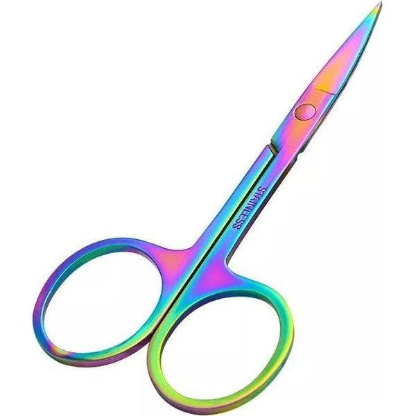 Forbici Per Unghie Manicure Dritte 9 Cm Arcobaleno-image