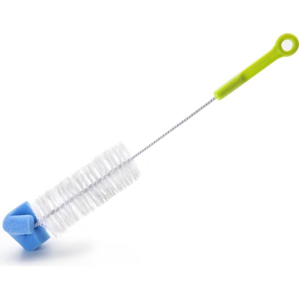 Spazzola Per Bottiglie Ibili-Accesorios, Metallo/Plastica, 40,5 Cm, Bianco/Verde-image