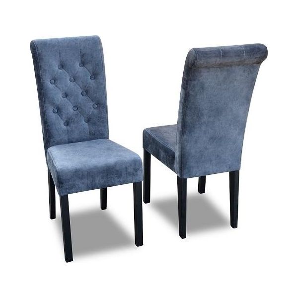 1X Chesterfield Sedia Set Sedile Imbottitura Set Sala Da Pranzo Sedie Poltrona In Pelle K11G-image