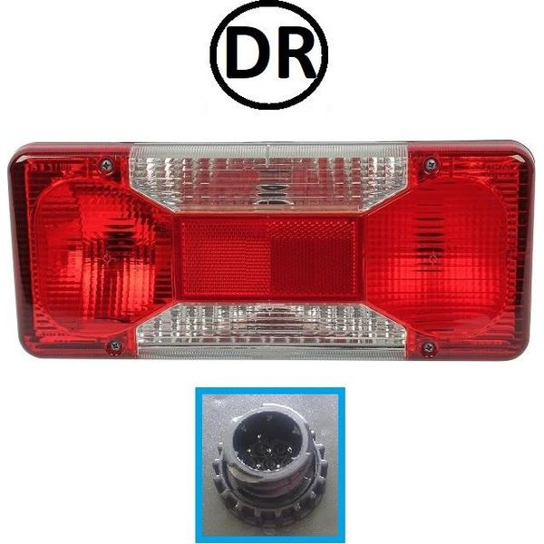Bremsleuchte Hinten Rechts Iveco Daily, Fiat Ducato Doblo Cargo Cargo Pickup, 69500026, 5801351224 | Mit Rundstecker-image