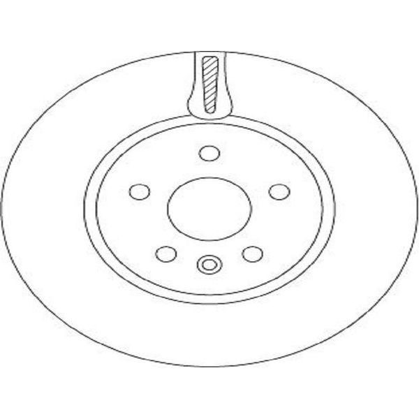 2X Disco Freno Trw DF6820 Per Opel Astra K Sports Tourer (B16) 45 5Mm 300Mm-image