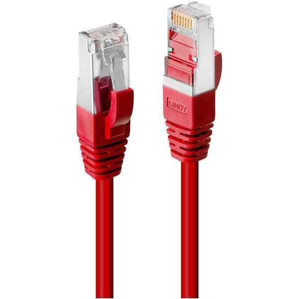 Lindy 45620 S/Ftp Cat6 Kabel, Rot, 0.30M Lsoh, Inkl. Testprotokoll-image