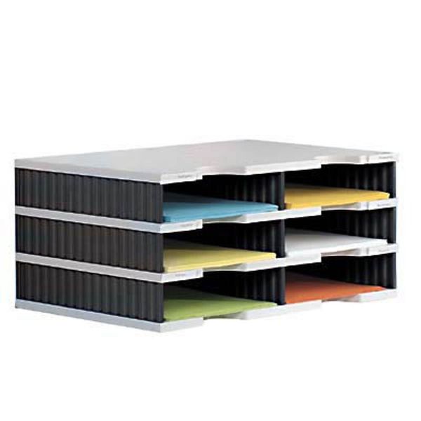 Styro 268-0203.98 Stazione Di Smistamento Styrodoc Grigio/Nero A 6 Scomparti-image