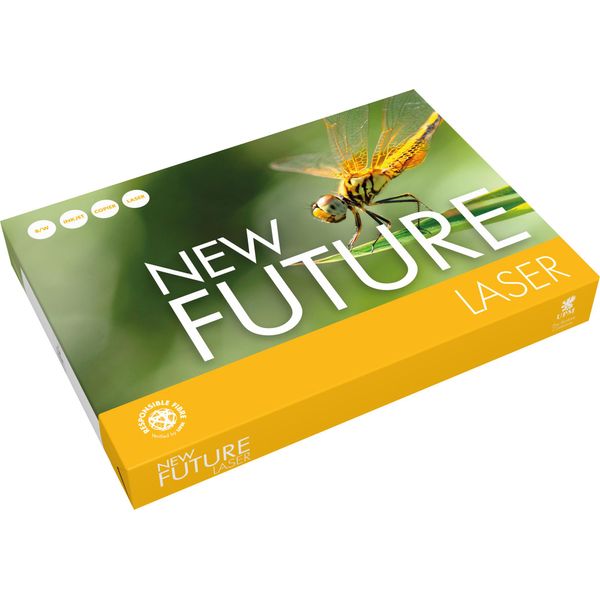 New Future 9538A80S Kopierpapier Laser A4 80G 500BL Weiß-image