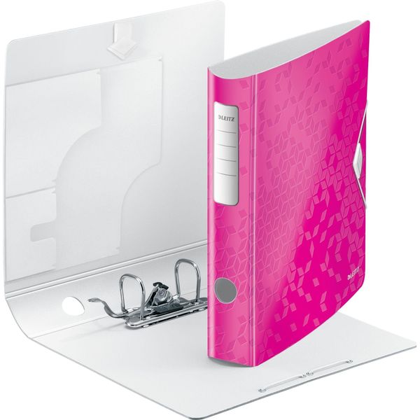 Leitz 1107-00-23 1107 Active Wow Cartella A4 - 65 Mm, Rosa Metallizzato-image