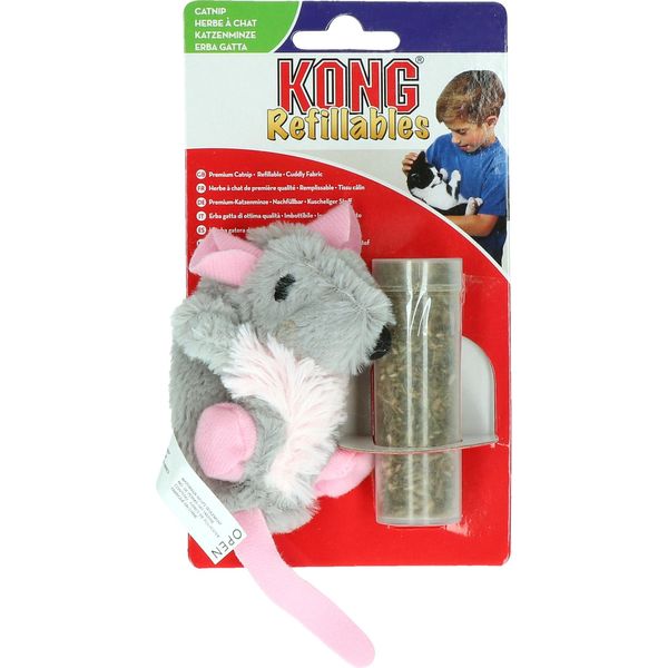 Kong Gatto Ratto Ricaricabile Con Erba Gatta-image