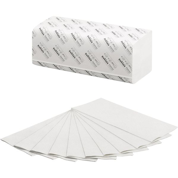 Wepa 276520 Wepa Carta Asciugamani Smart, 240 X 230 Mm, Piega A V, Bianco Brillante-image