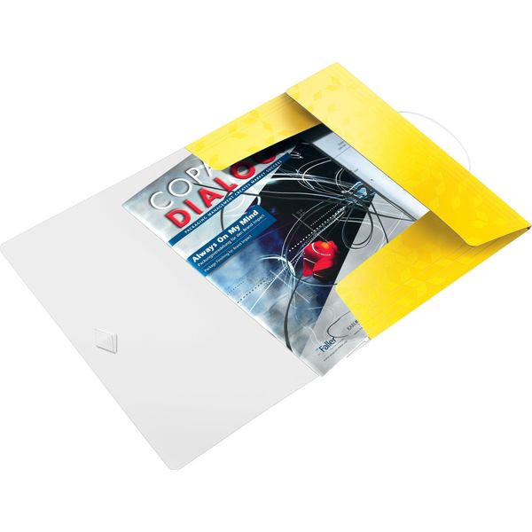 Leitz 4599-00-16 4599 Cartella Angolare Wow - A4, Pp, Giallo Metallizzato-image