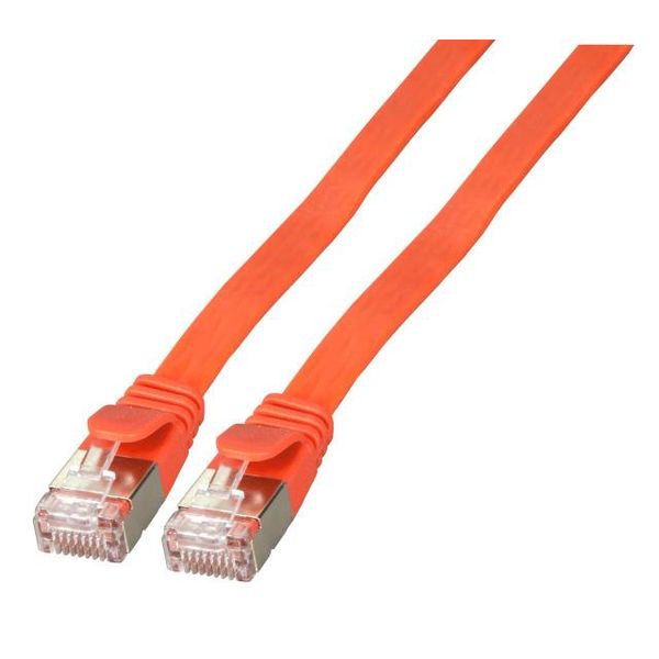 Efb K5545RT.1 Efb RJ45 Flachpatchkabel U/Ftp, Cat.6A, Pvc, 1M, Rot-image