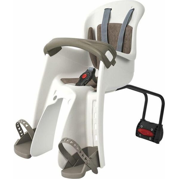 Polisport Bilby Junior Ff Seggiolino Anteriore Per Bambini Montaggio Su Telaio - Crema/Marrone-image
