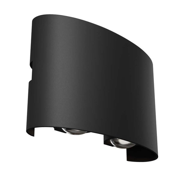 Maytoni Strato Led Applique IP54 Nero, 3000K, 2 Luci, Area Esterna-image