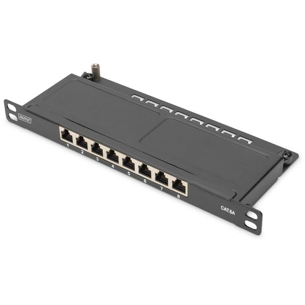 Digitus DN-91608S-SL-EA Digitus Cat.6A Slim Patch Panel, Gesch.,8-Port, 0,5 He, 10-image