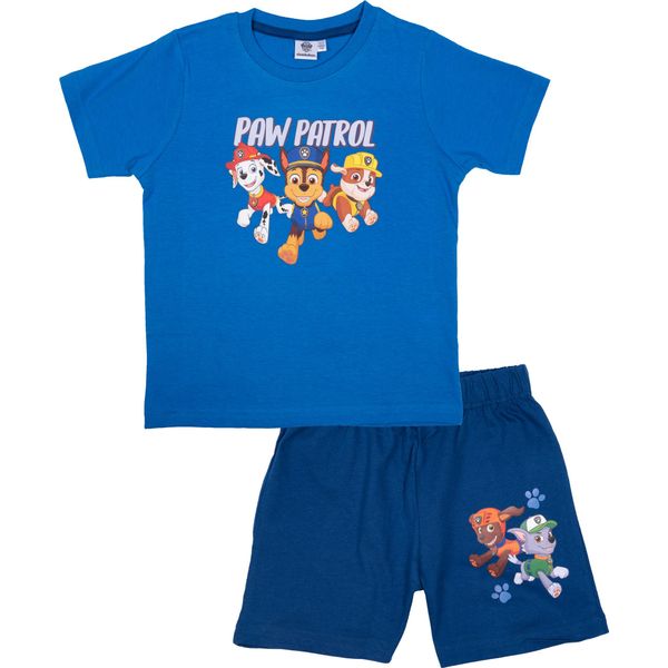 Pigiama Paw Patrol Per Ragazzi 110/116 - Pigiama Da Bambino A Maniche Corte Con Pantaloni Blu-image