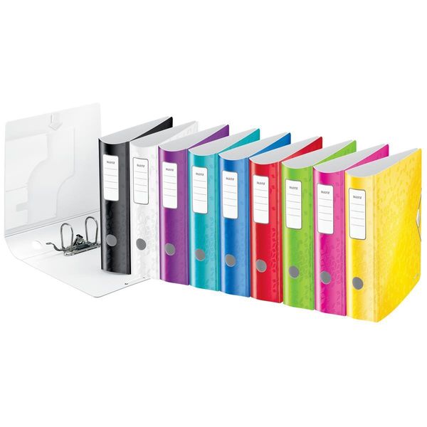 Leitz 11060026 Leitz Active Wow 1106 Cartella In Plastica Rossa 8,2 Cm Din A4-image