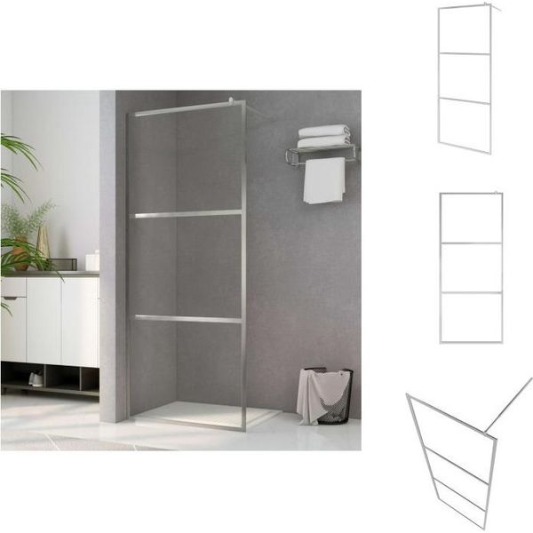 Vidaxl Schermo Doccia Per Cabina Doccia Con Vetro Trasparente Esg 90X195 Cm - Schermi Doccia-image