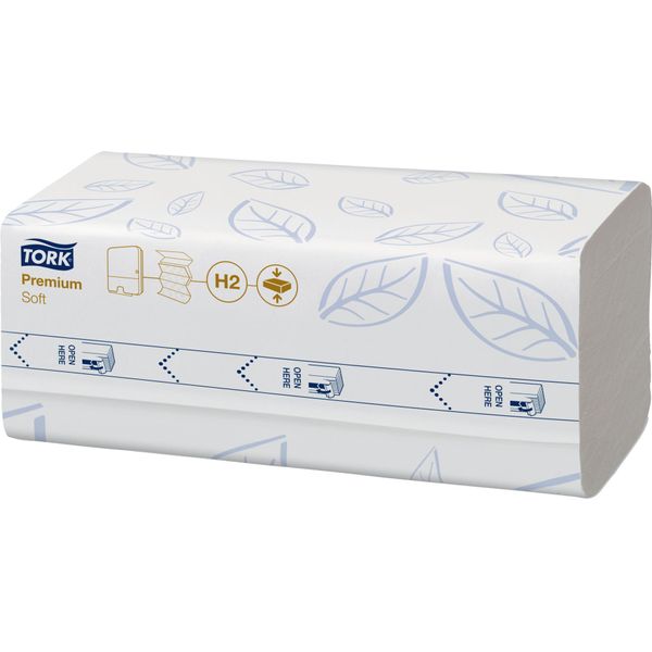 Tork PapierhandtüCher 100888 Xpress H2 Premium Interfold-Falzung 2-Lagig 2.040 (100888)-image