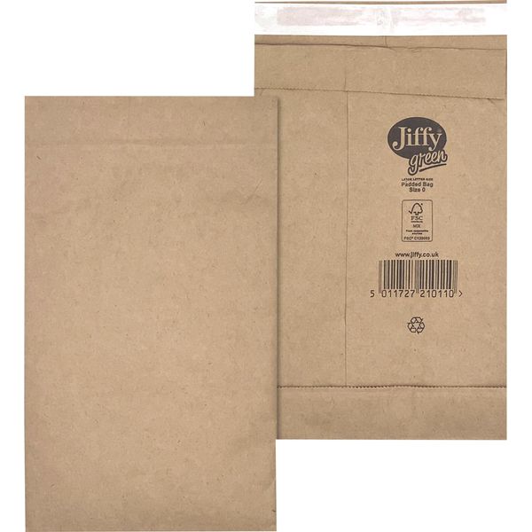 Jiffy Papierpolstertasche Nr. 0 30001310 Br 200 St./Pa-image