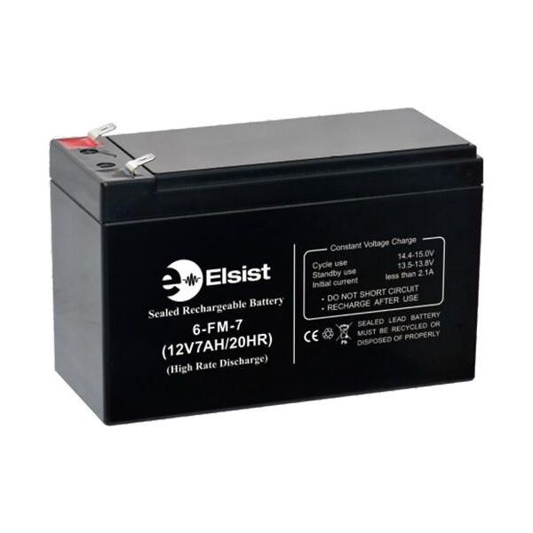 Elsist BT007R Batteria Acido Piombo (Vrla) 12 V 7 Ah-image