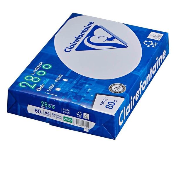 Clairefontaine 2800C Kopierpapier Laser2800 Din A4 80 G/Qm 500 Blatt-image