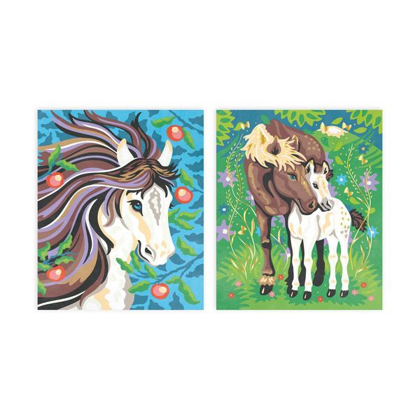 Janod Paint By Numbers Horses - Set Di Lavoretti Creativi Per Bambini-image
