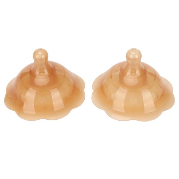 2 Pezzi Scudo Capezzolo Allattamento Al Seno Doppia Ventosa Protezione Capezzolo In Silicone Per Neonati Allattamento Al Seno-image