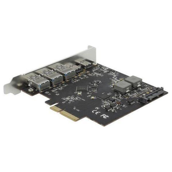 Delock - Usb-Adapter - Pcie 3.0 X4 - USB-C 3,2 Gen 2 X 2 + Usb 3,2 Gen 2 X 3 (89064)-image