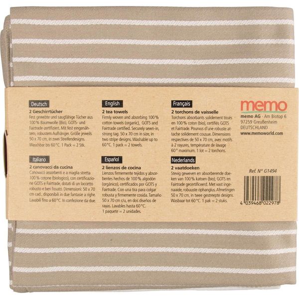 Strofinaccio Memo G1494 Cotone 50X70Cm 2Pz.-image