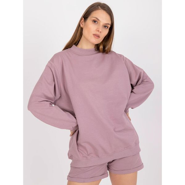 Felpa Basic Feel Good Da Donna Levin Rosa Scuro S/M-image