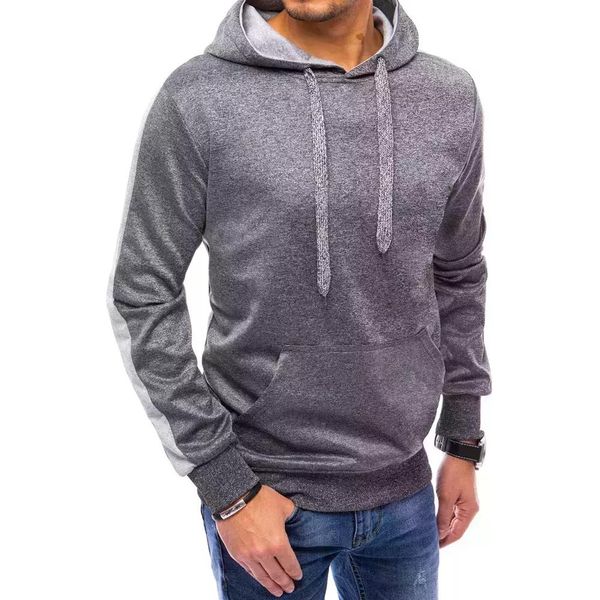 Dstreet Felpa Con Cappuccio Da Uomo Kostar Grigio Scuro M-image