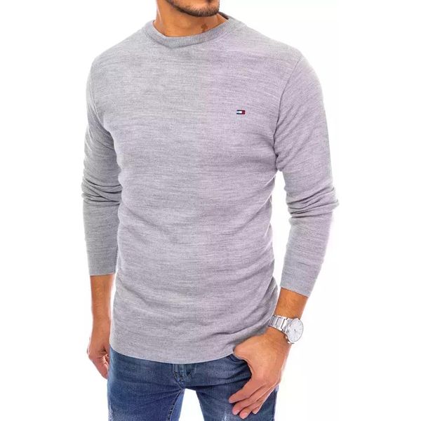 Dstreet Maglione Classico Da Uomo Laih Grigio Chiaro Xxl-image