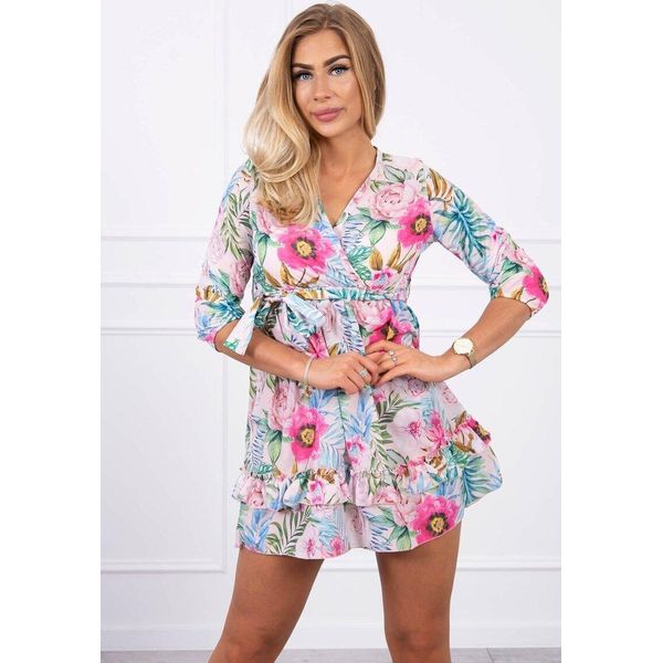 Kesi Vestito Floreale Da Donna Enydwen Rosa Cipria Universale-image