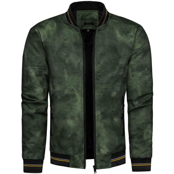 Bomber Recea Uomo Verde Pigna Melange Xxl-image