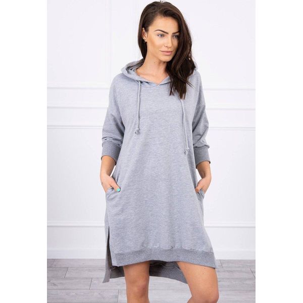 Kesi Felpa Donna Dress Ishingaine Grigio Universal-image