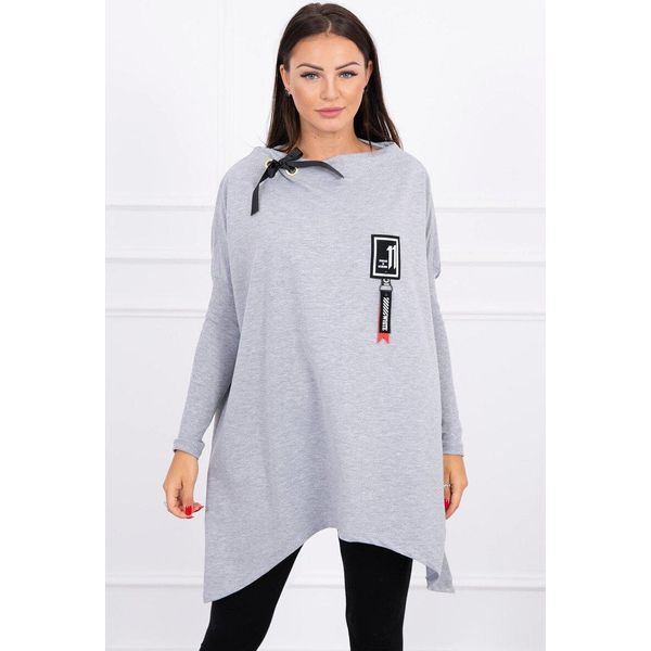 Kesi Felpa Lunga Donna Ganiegau Grigio Universale-image