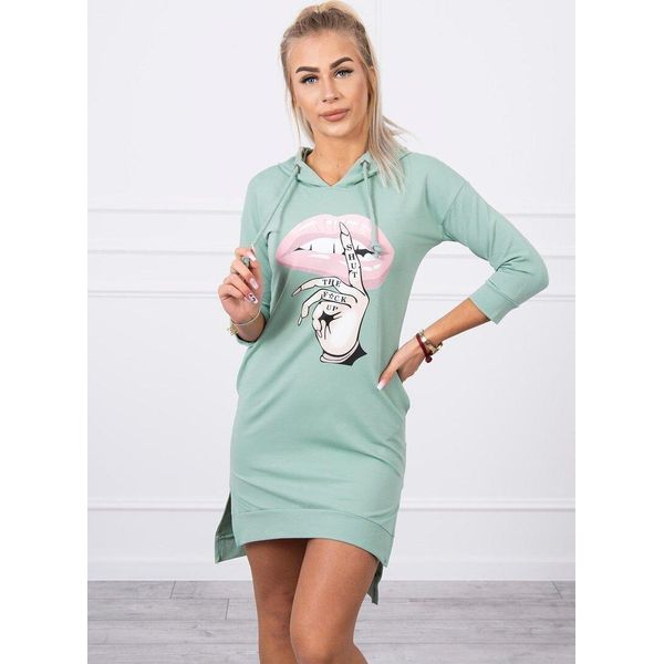 Kesi Felpa Donna Abito Essylott Menta Scuro Universale-image