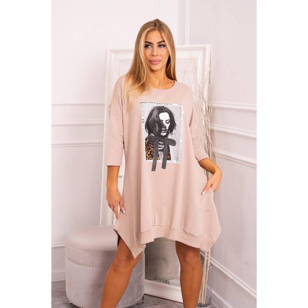 Mini Abito Da Donna Kesi Clanor Beige Universal-image