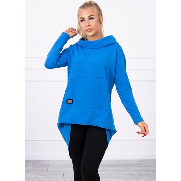 Kesi Felpa Con Cappuccio Da Donna Grafeuta Blu Fiordaliso Universal-image