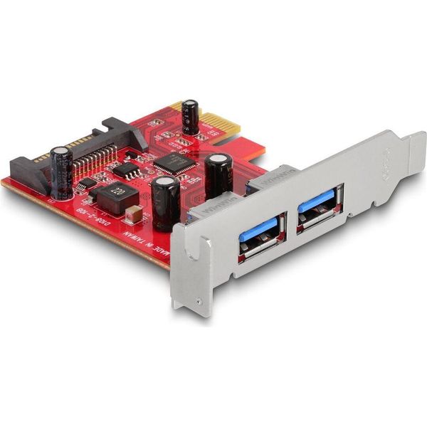 Delock - Usb-Adapter - Pcie 2,0 Low-Profile - USB-C 3,2 Gen 1 X 2 (90155)-image